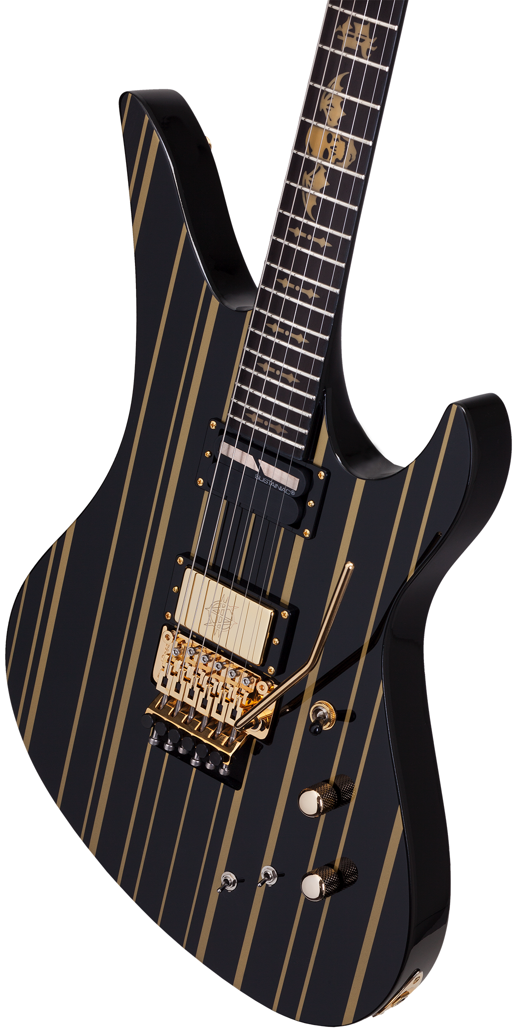 Synyster Gates Custom S Black/Gold Stripes