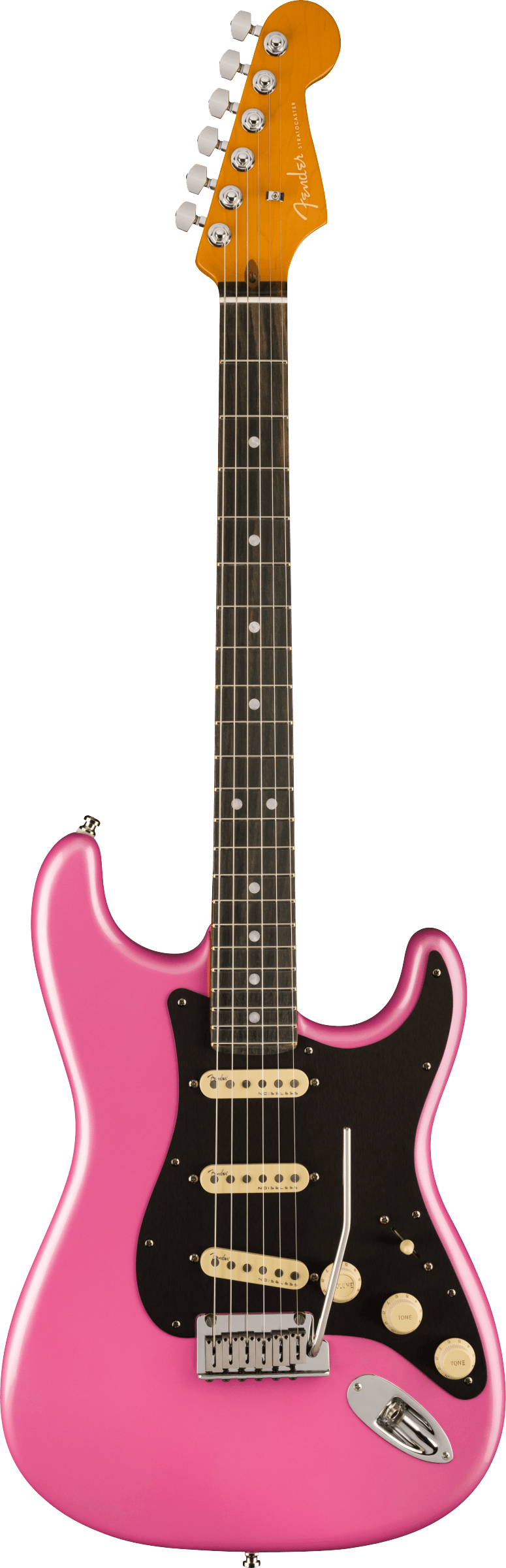 American Ultra Stratocaster® HSS, Ebony Fingerboard, Bubble Gum Metallic