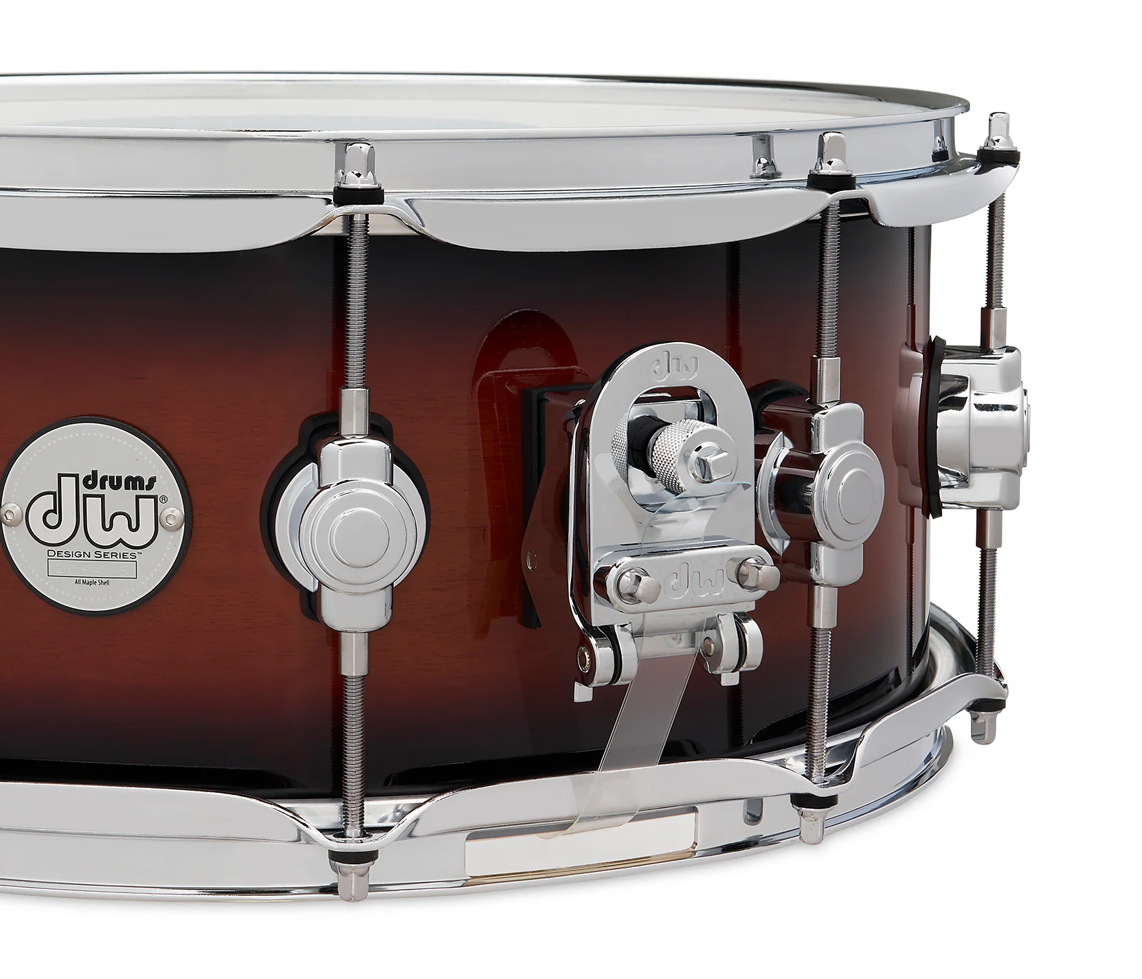 Design 14x6" Maple Snare Drum  Tobacco Burst