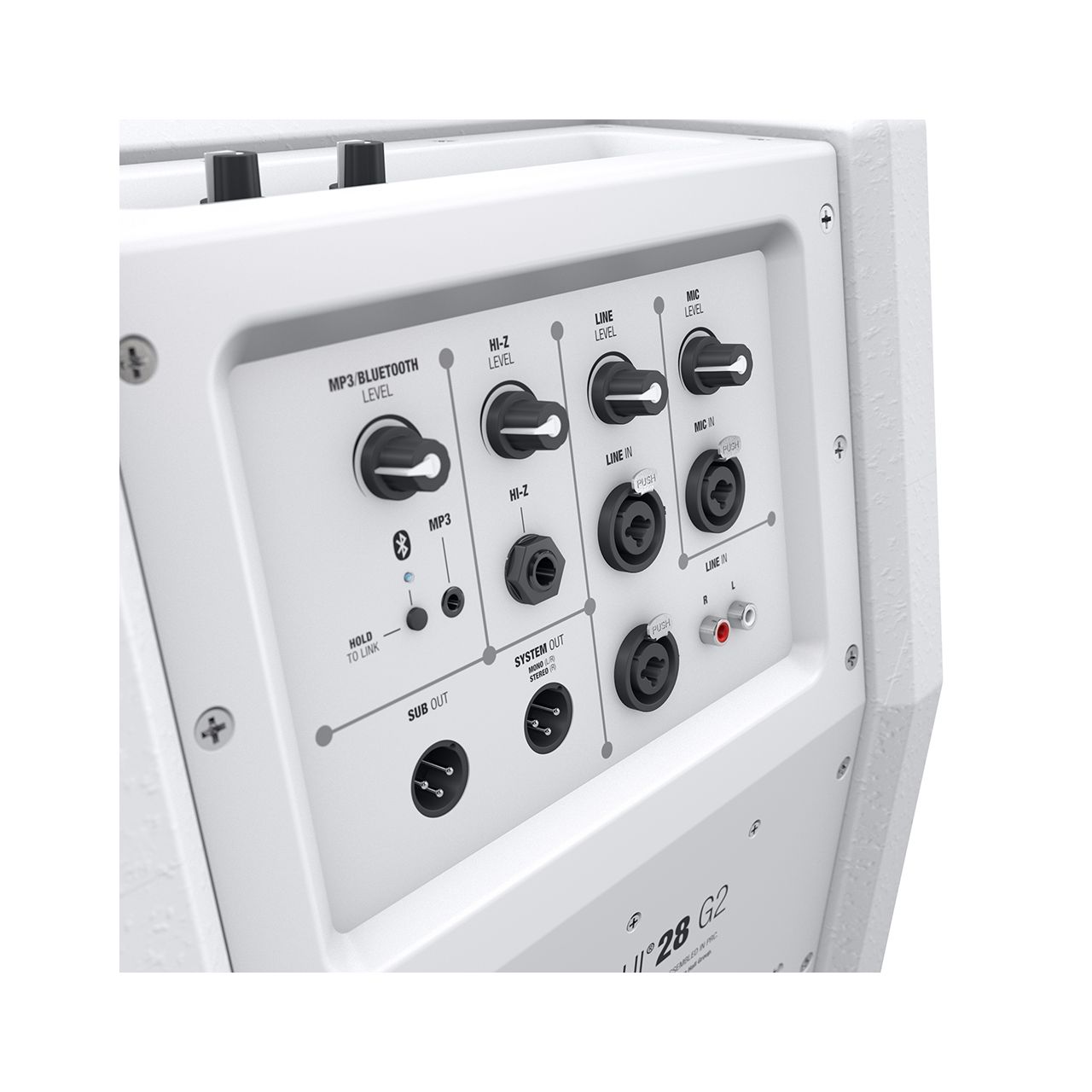 MAUI 28 G2 W - Kompaktes Säulen PA System aktiv mit Mixer und Bluetooth weiß "Showroom Modell"