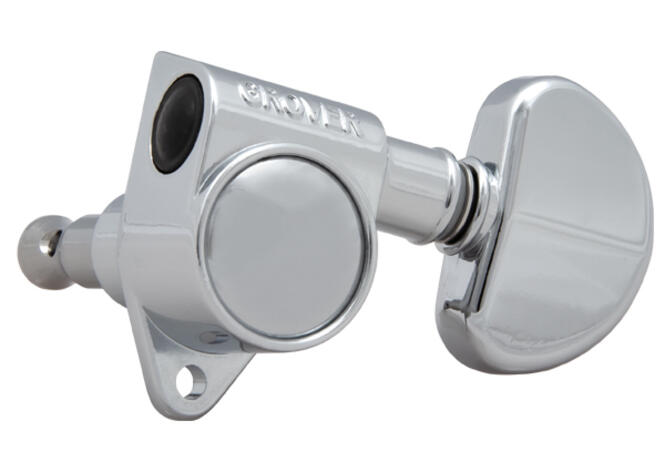 102C Original Rotomatics with Round Button - Guitar Machine Heads, 3 + 3 - Chrome