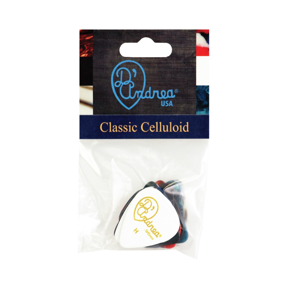 Classic Celluloid Picks - 351 Shape (TCC351 .96HV), 12 pcs Assorted Pick Pack, 0.96 mm