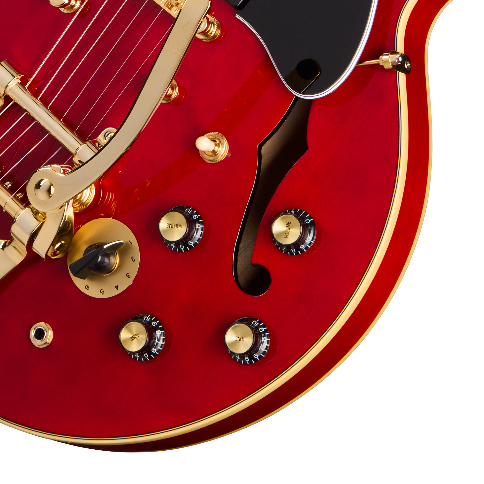 Epiphone Back to the Future ES-345 mit Deluxe Tunern und Keystone Buttons