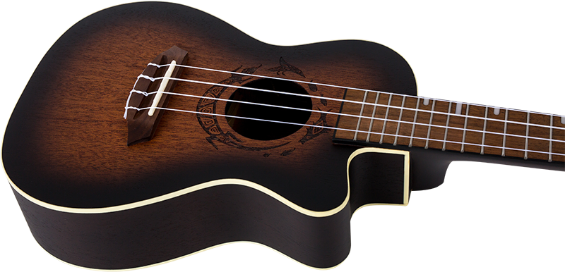 DUC380 CEQ Amber Electro-Acoustic Concert Ukulele