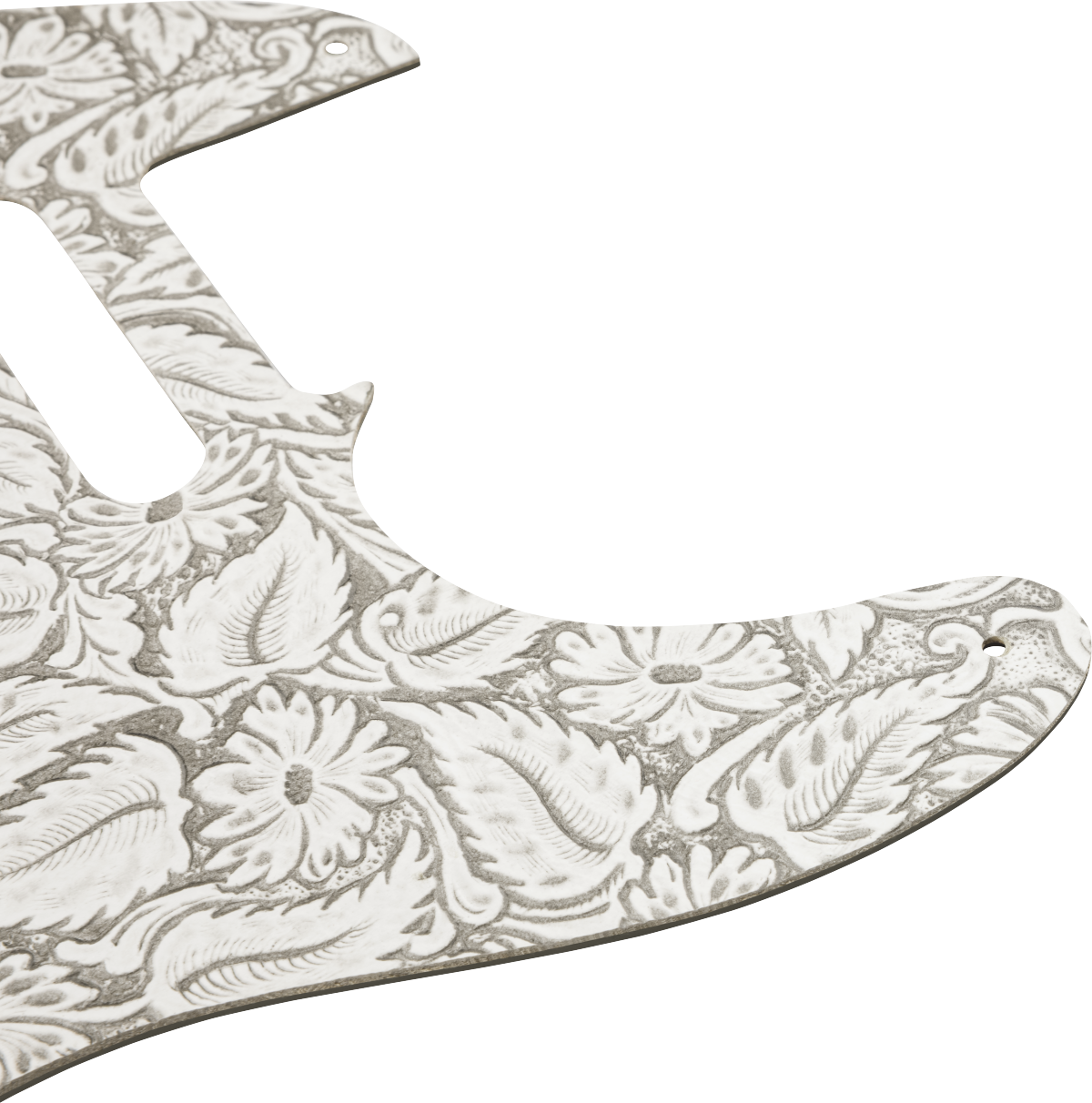 Waylon Jennings Leather Pickguard, Black