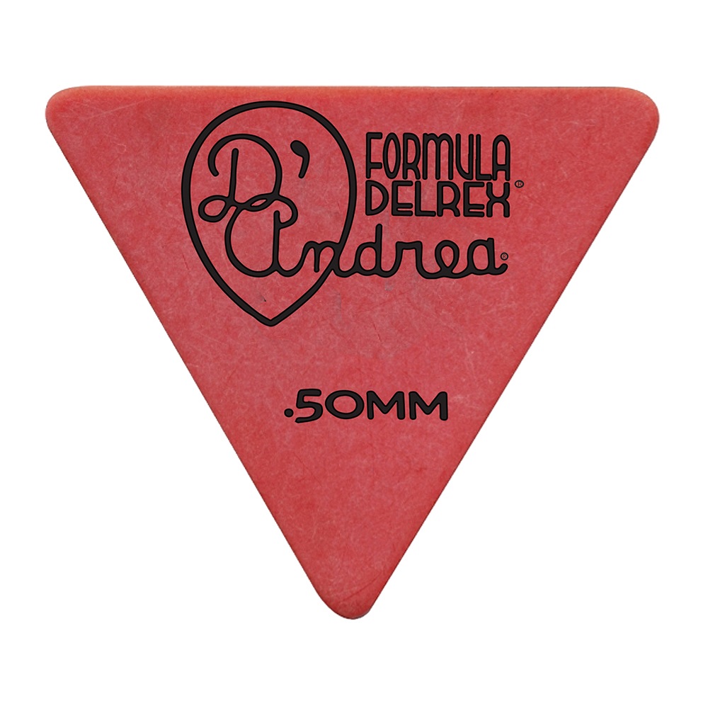 Formula Delrex Picks - 355 Shape (RD355 .50TH), 72 pcs Refill Bag, 0.50 mm, Red