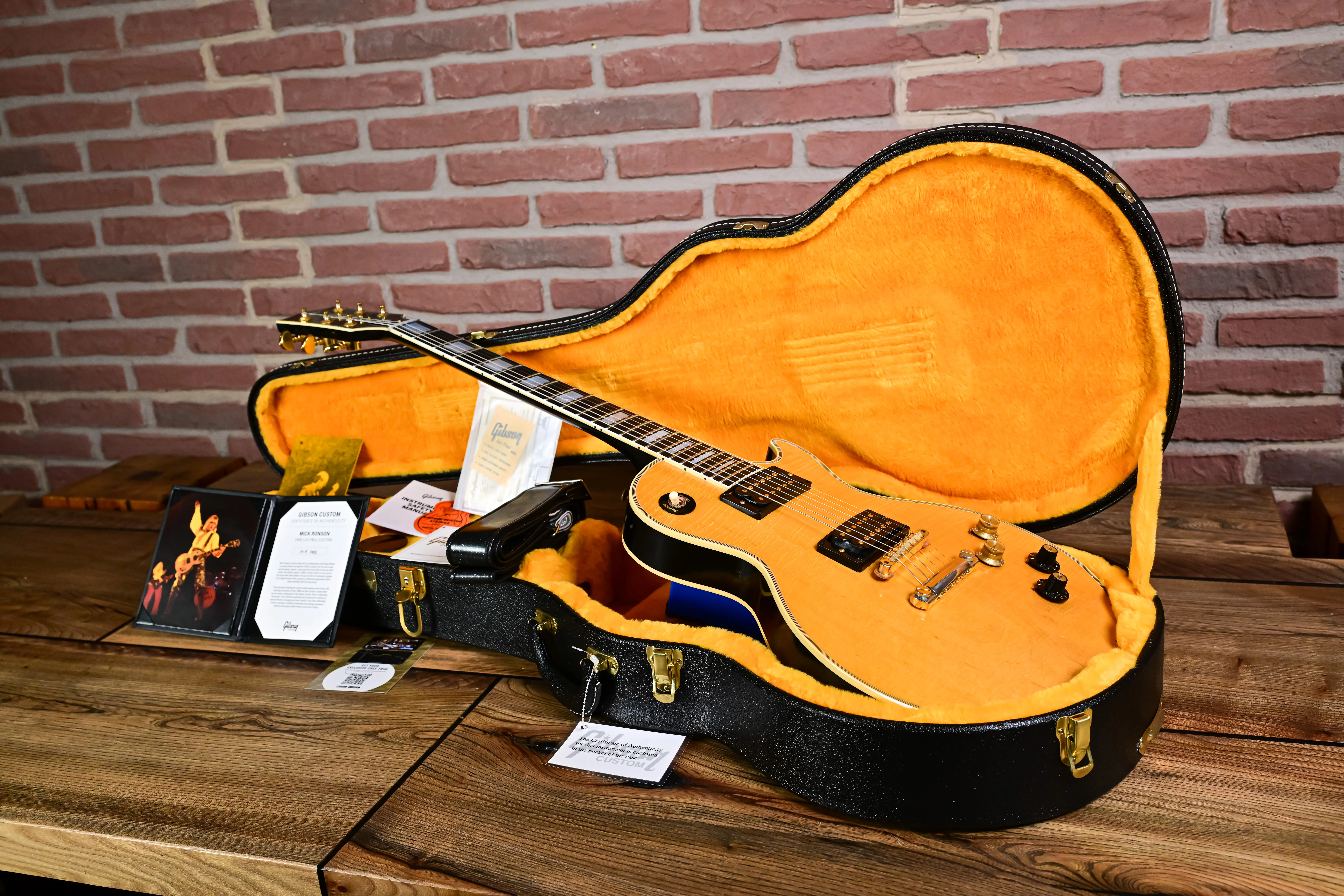 Mick Ronson 1968 Les Paul Custom Collector's Edition - Antique Natural