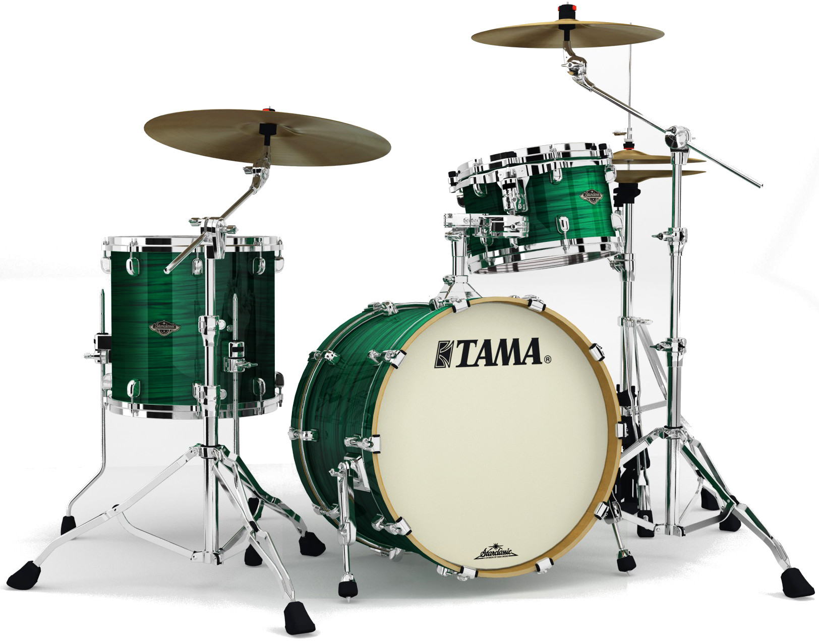 Starclassic Walnut/Birch Shell Kit 3 tlg. - Jade Silk/Chrom HW