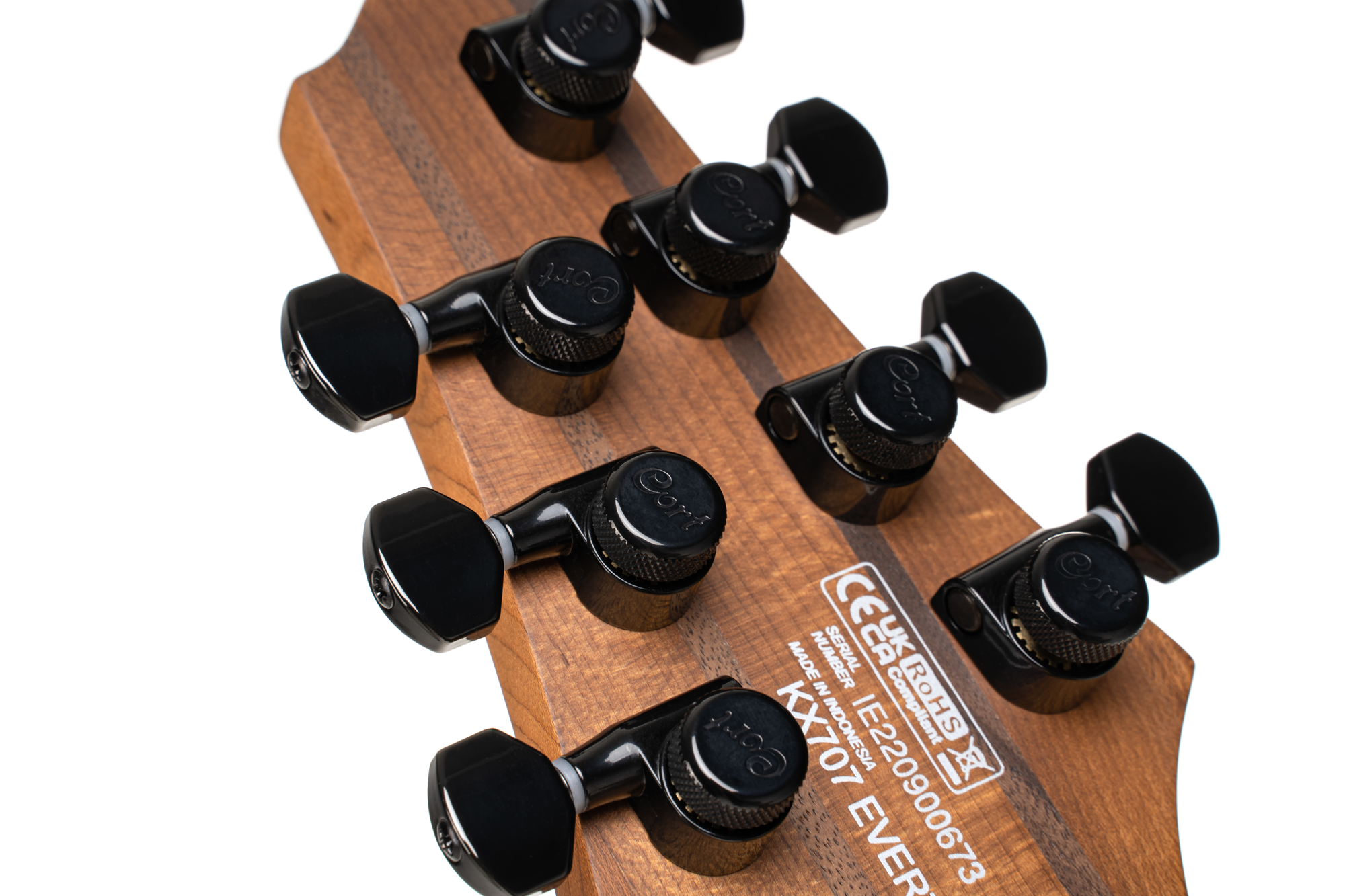 KX707 Evertune Open Pore Black E-Gitarre