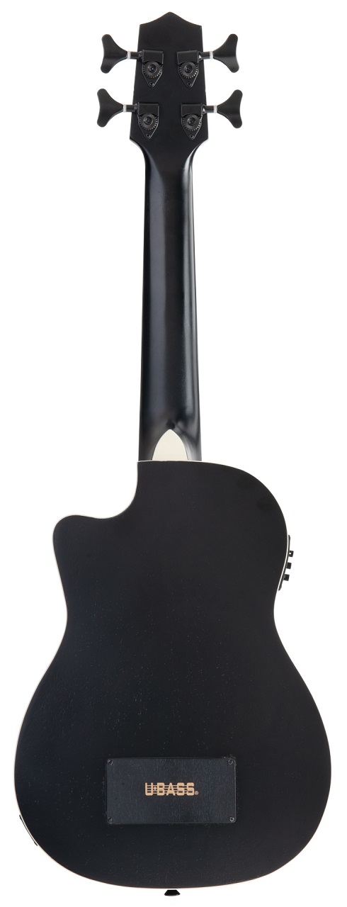U-Bass Journeyman Fretted - Matte Black, with Bag