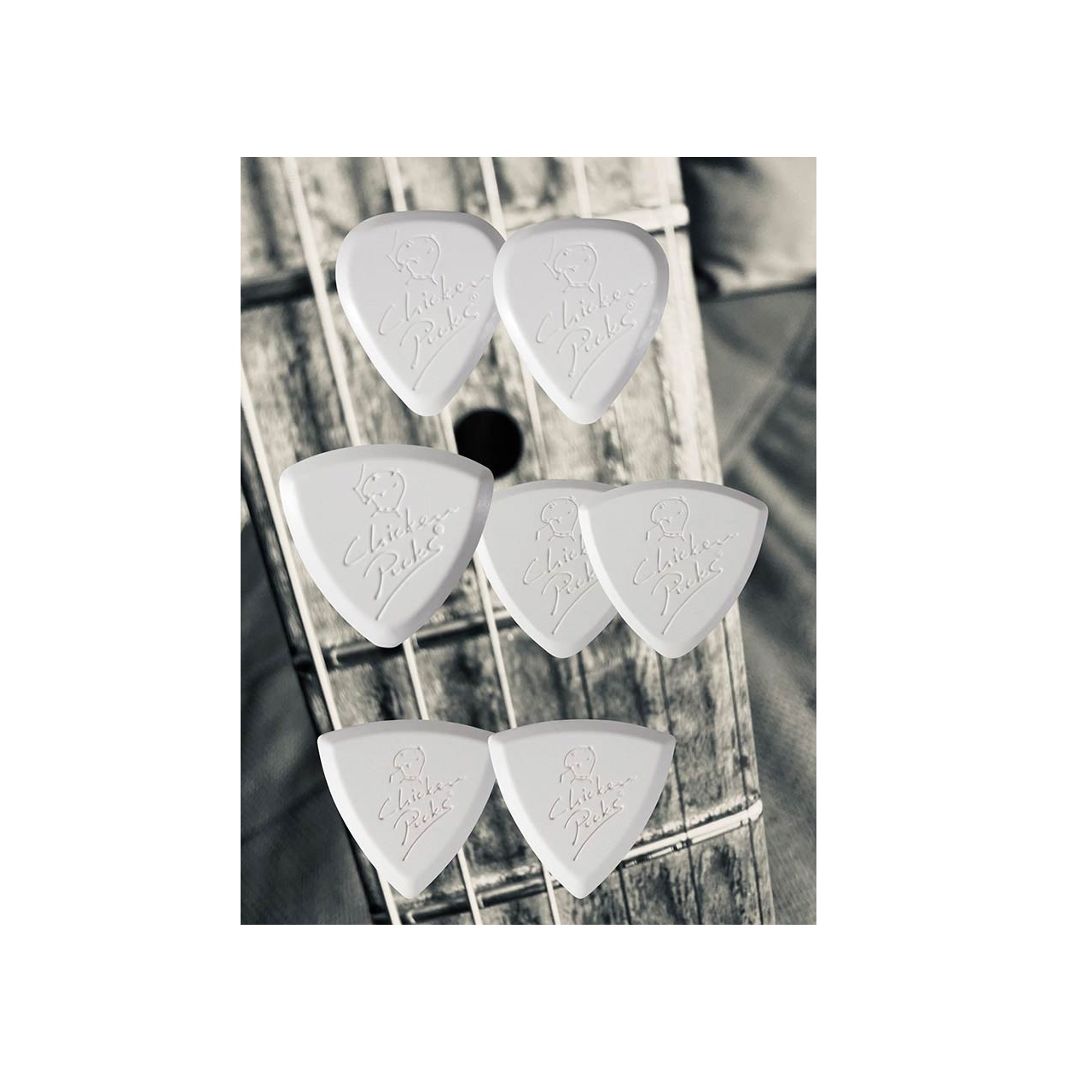 ChickenPicks variety set large 7 different guitar picks