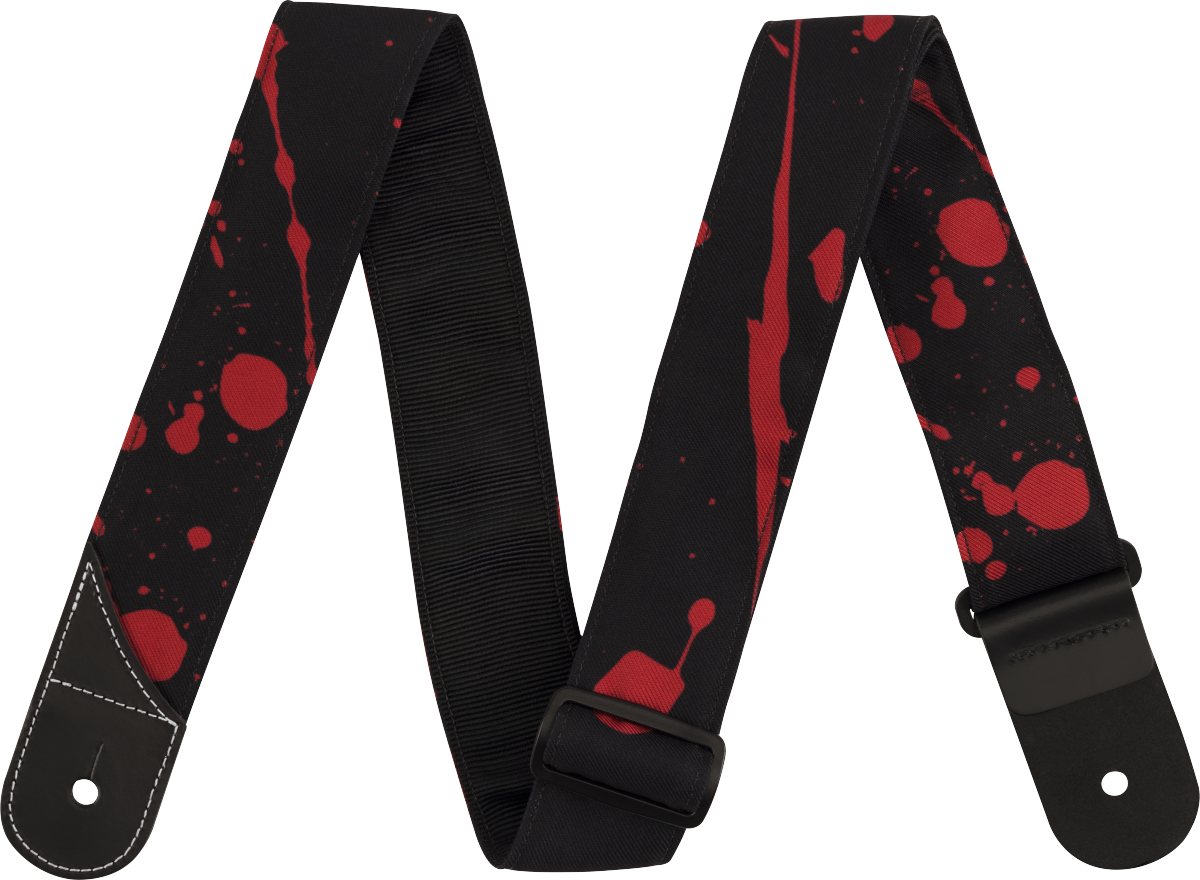 Splatter Strap, Black and Red