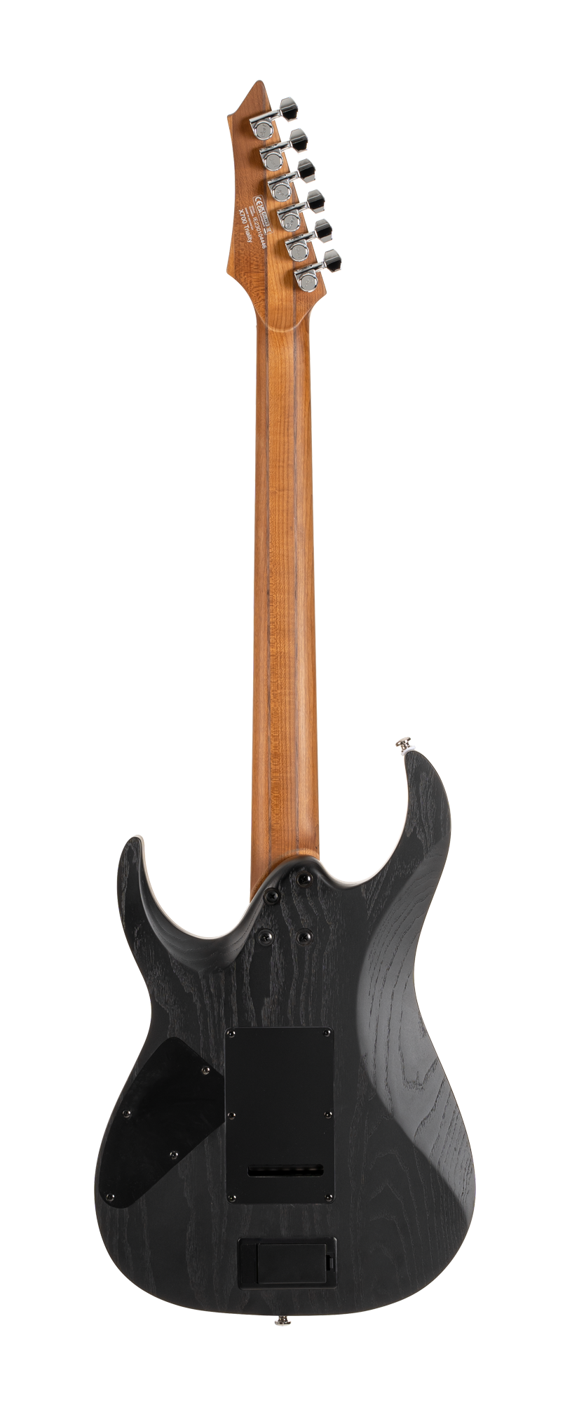 X-700 Triality E-Gitarre Open Pore Black Burst