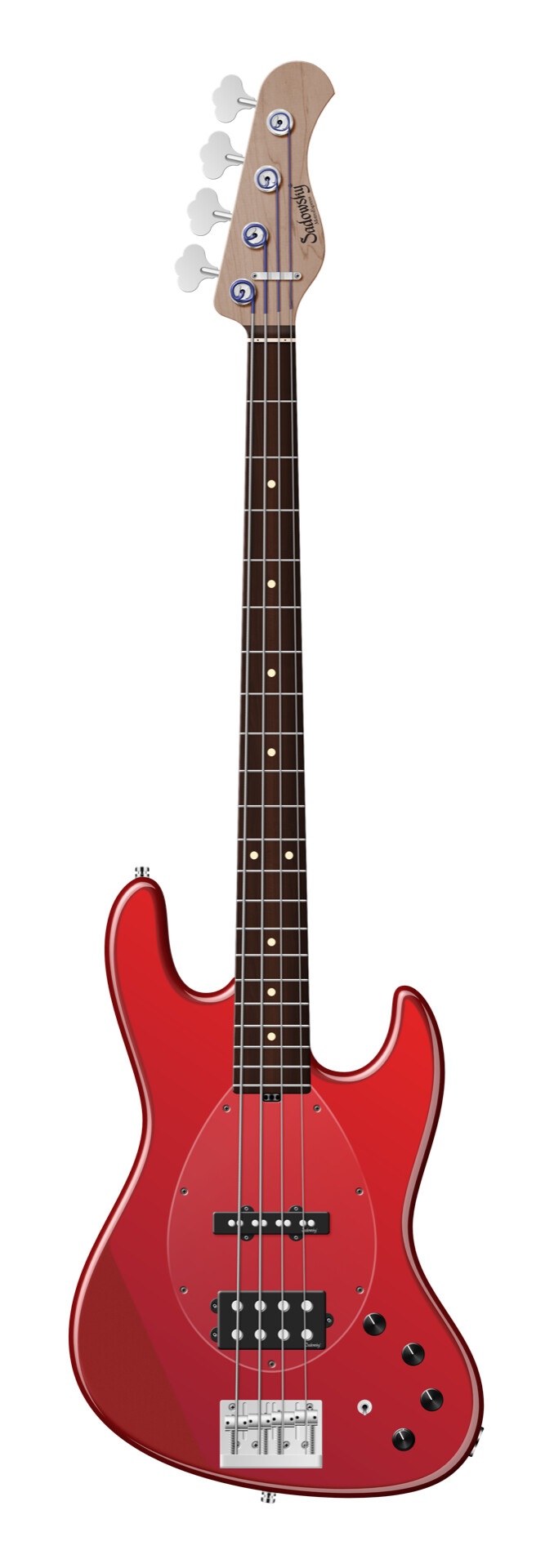 21-Fret Vintage M/J Bass 4-String Candy Apple Red Metallic (B-Ware)