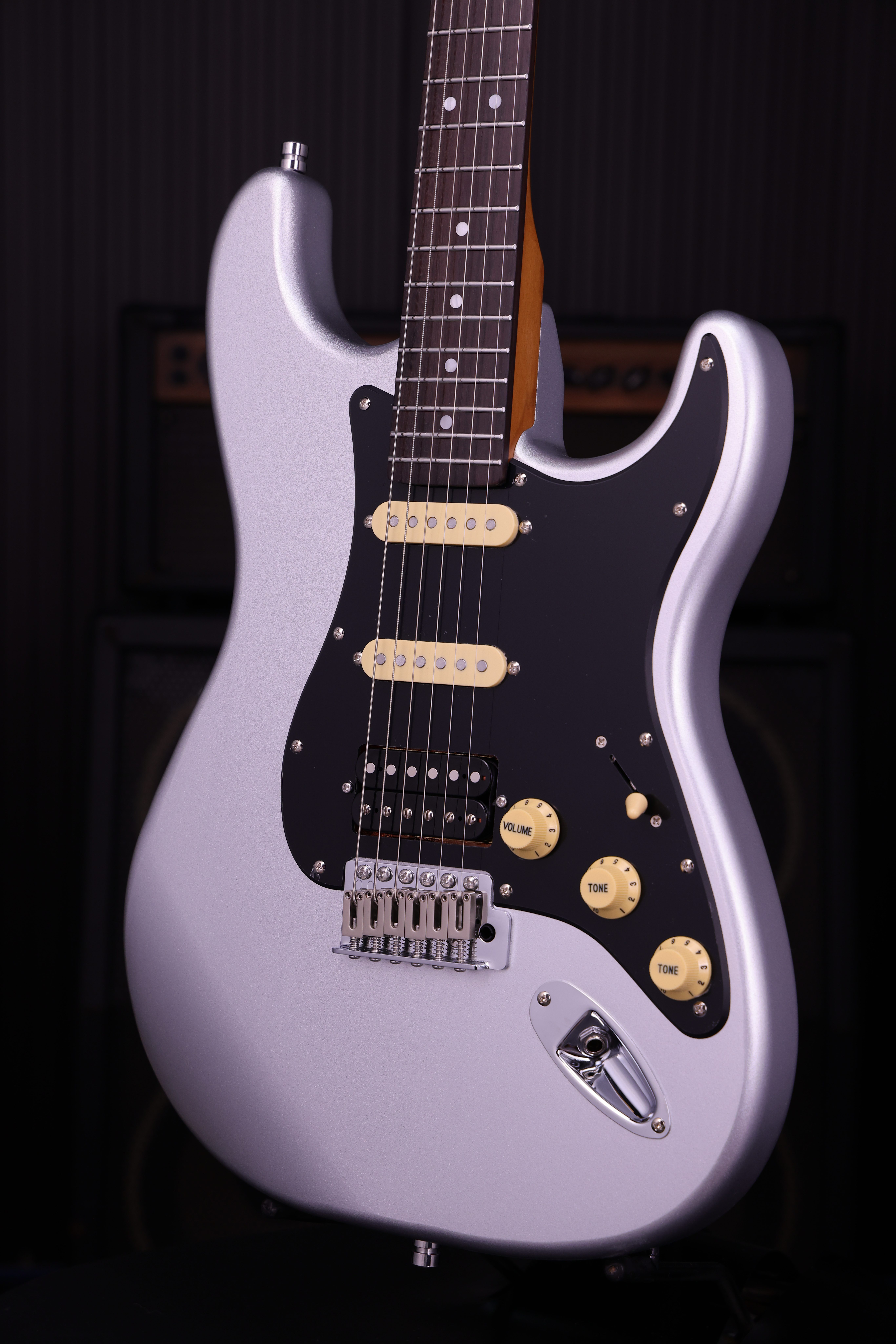 PS-4 Silver HSS ST-Style E-Gitarre