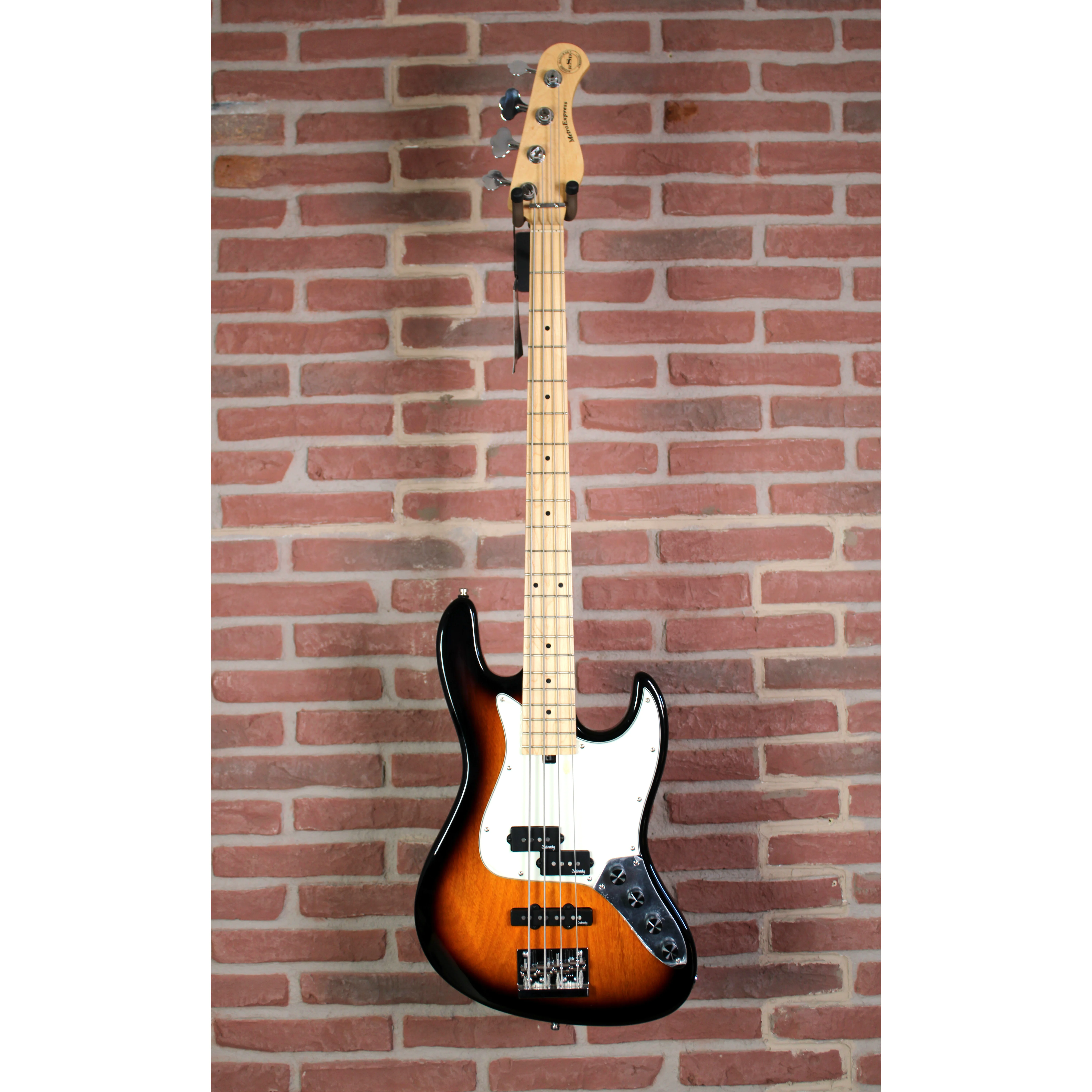 MetroExpress 21-Fret Hybrid P/J Bass, MN - Tobacco Burst THP - B-Stock