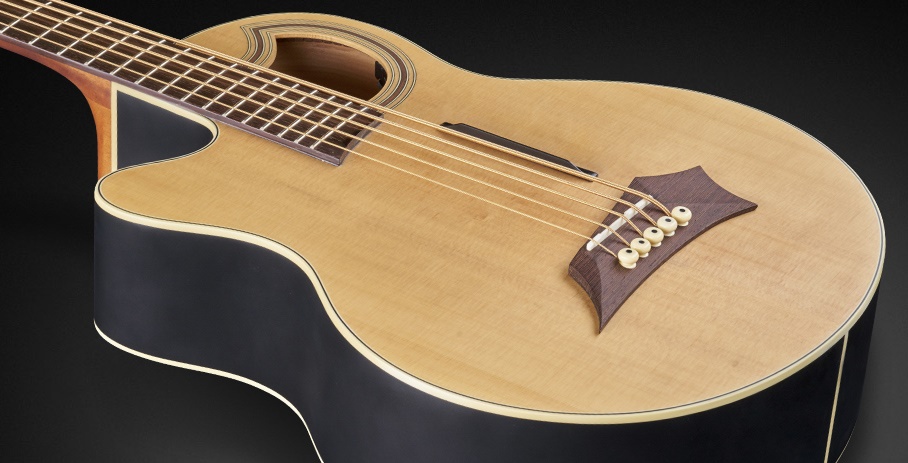 Alien Deluxe Akustikbass Lefthand 5-String - Natural Transparent Satin