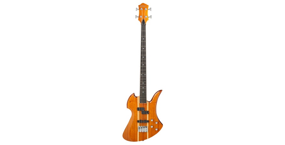 Heritage Classic Mockingbird Bass, 4-String - Koa Top, Natural Transparent Heritage Classic Mockingbird Bass, 4-String - Koa Top, Natural Transparent