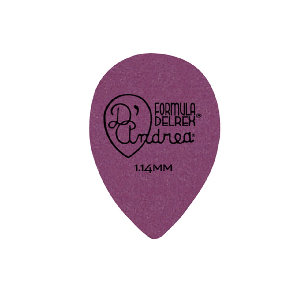 Formula Delrex Picks - 358 Shape (RD358 1.14XH), 72 pcs Refill Bag, 1.14 mm, Purple