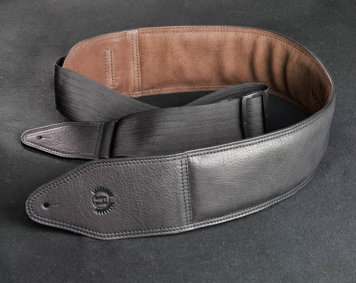 Guitar Strap Goat Nappa Long Version Black