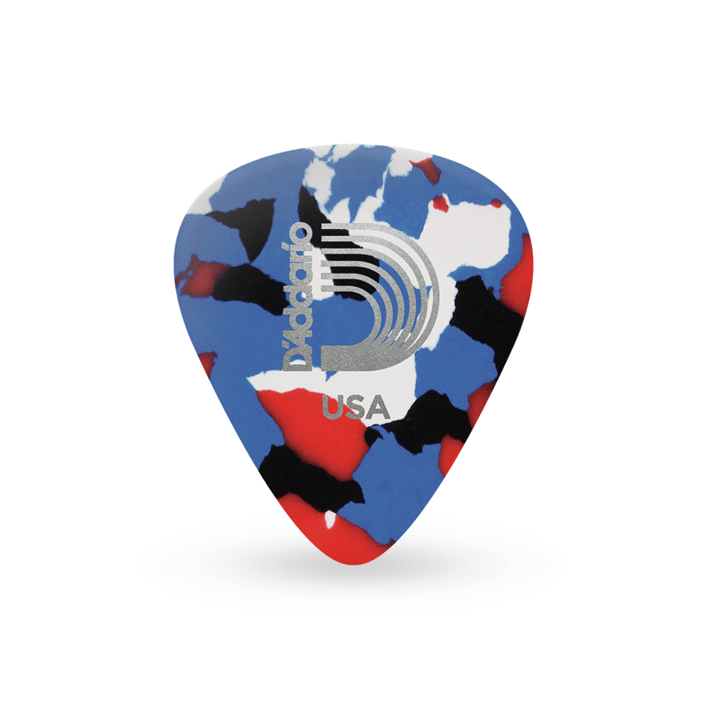 bunte Zelluloid-Gitarren-Picks, 10er-Packung, Extra Heavy