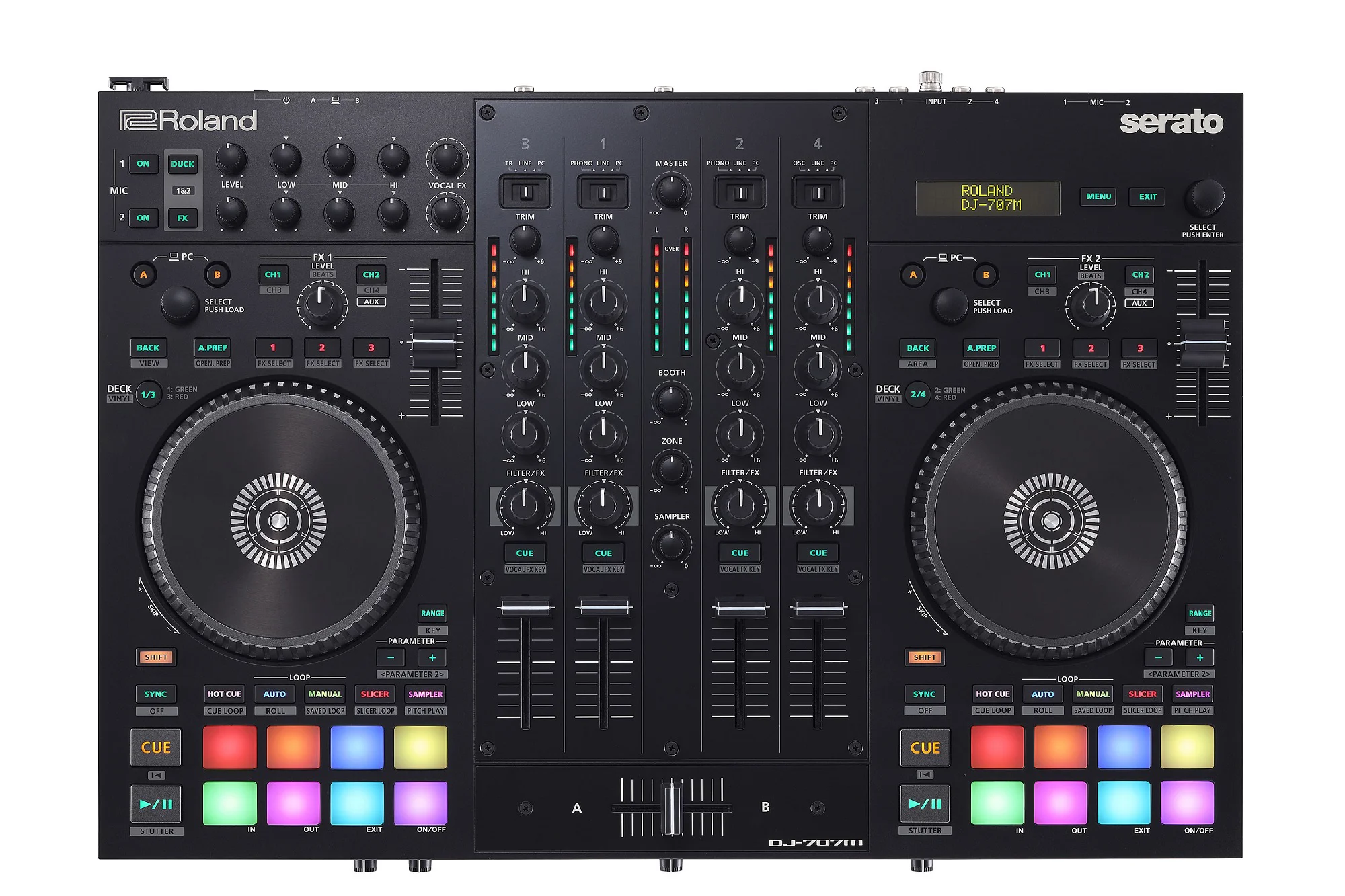DJ-707M – Premium 4-Channel Mobile DJ Controller and Audio Interface