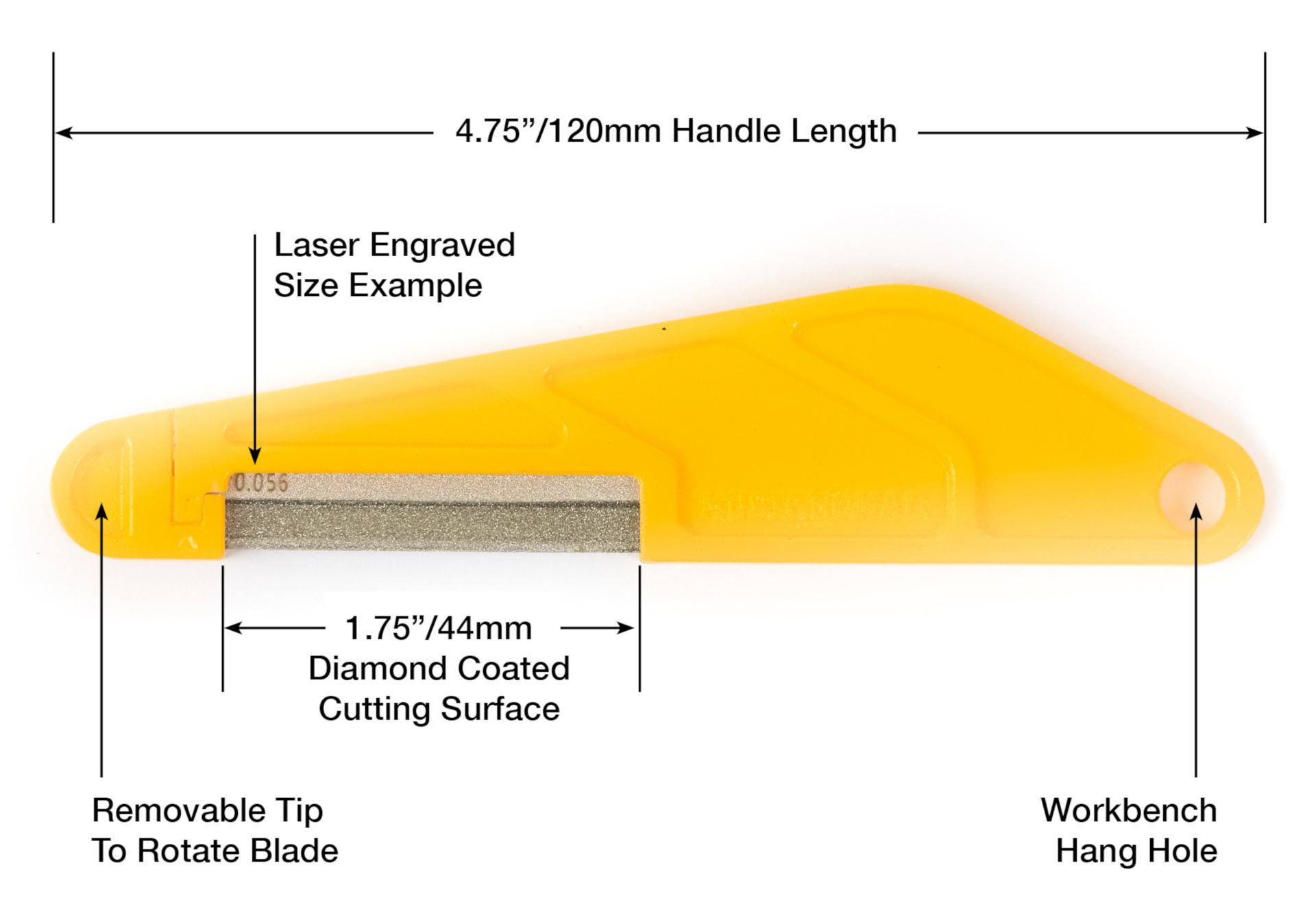 Diamond Coated Nut File Set, 6 pcs. (MN670) - Acoustic Guitar, Light / Medium (.013", .017", .024", 
