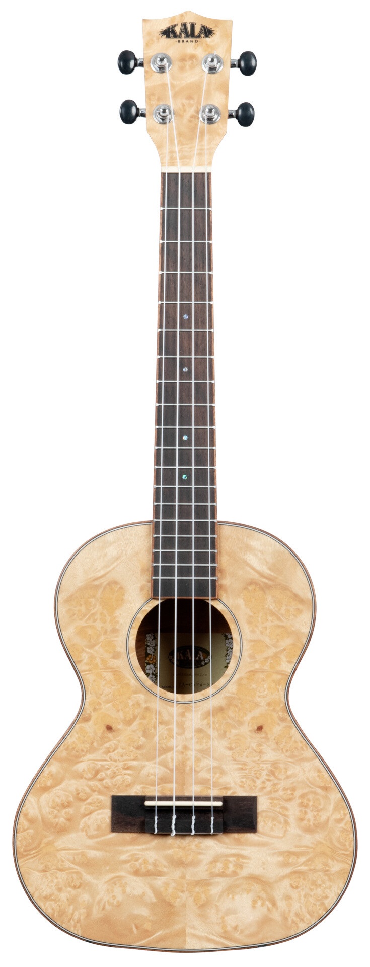 KA-CARA-BUR-T - Salted Caramel Exotic Burl Tenor Ukulele, with Bag (UB-T)