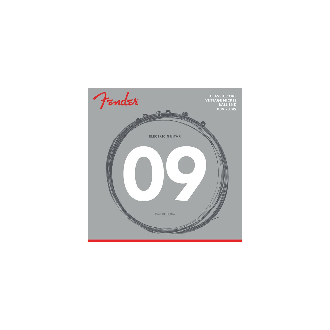 Classic Core Electric Guitar Strings, 155L, Vintage Nickel, Ball Ends (.009-.042) 