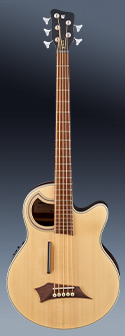 RockBass Alien Deluxe, 5-String - Natural Transparent Satin