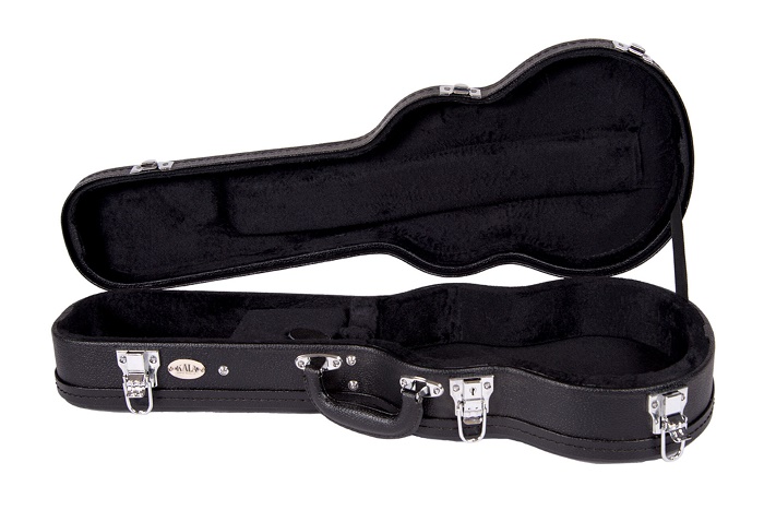 Black Archtop Ukulele  Hardcase Concert