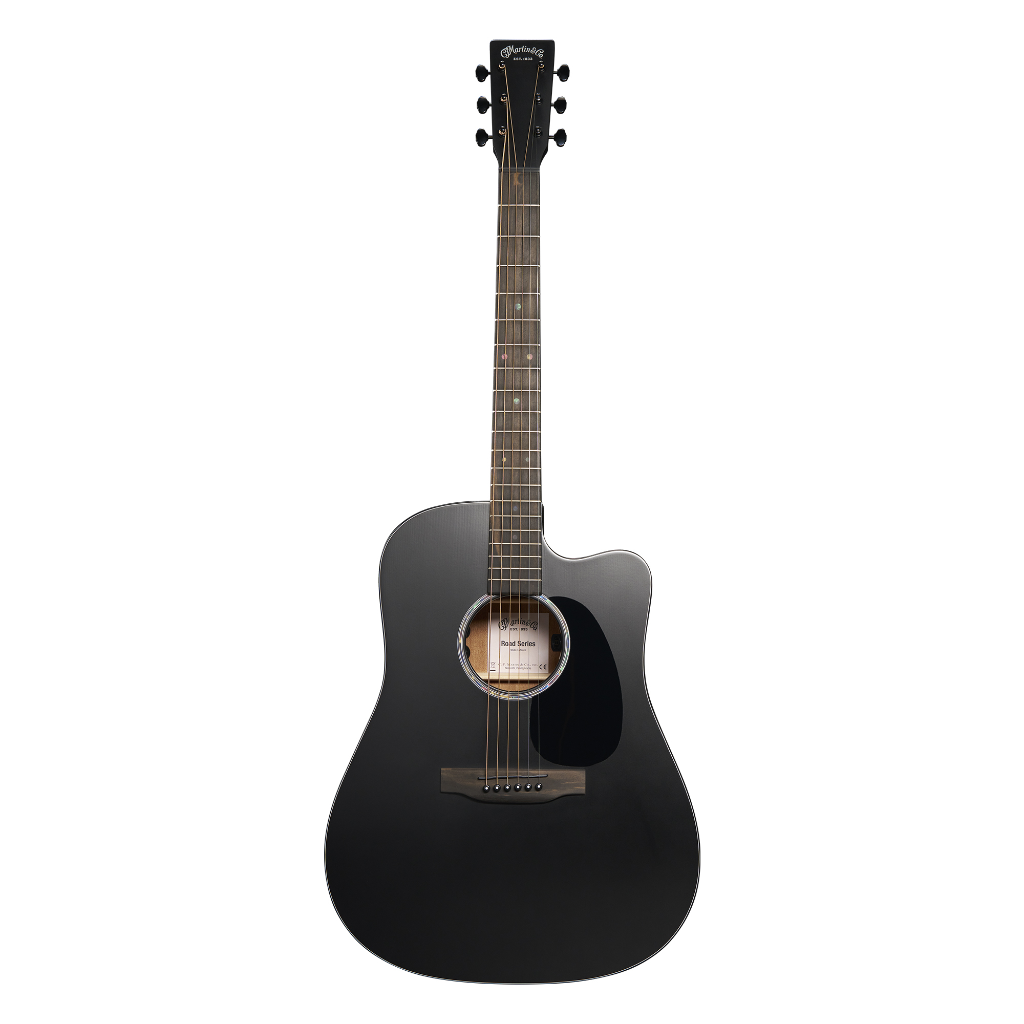 DC-10E Modern Black Satin Spruce/Sapele Westerngitarre