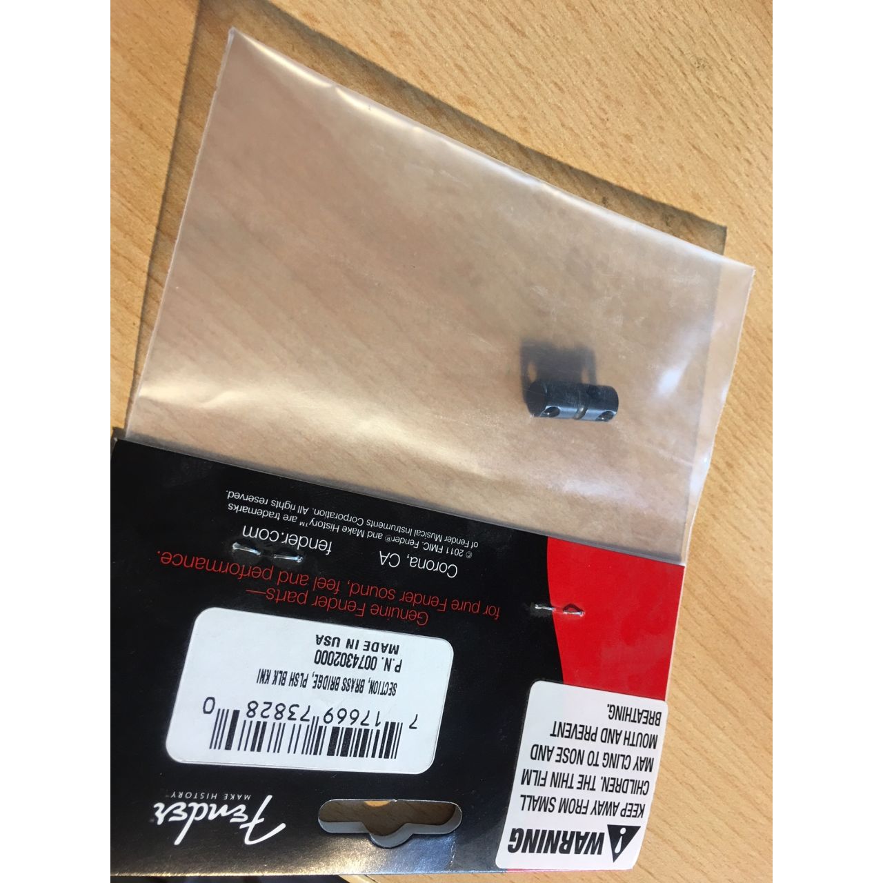 Bass Bridge Section Saddle, Saitenreiter, schwarz