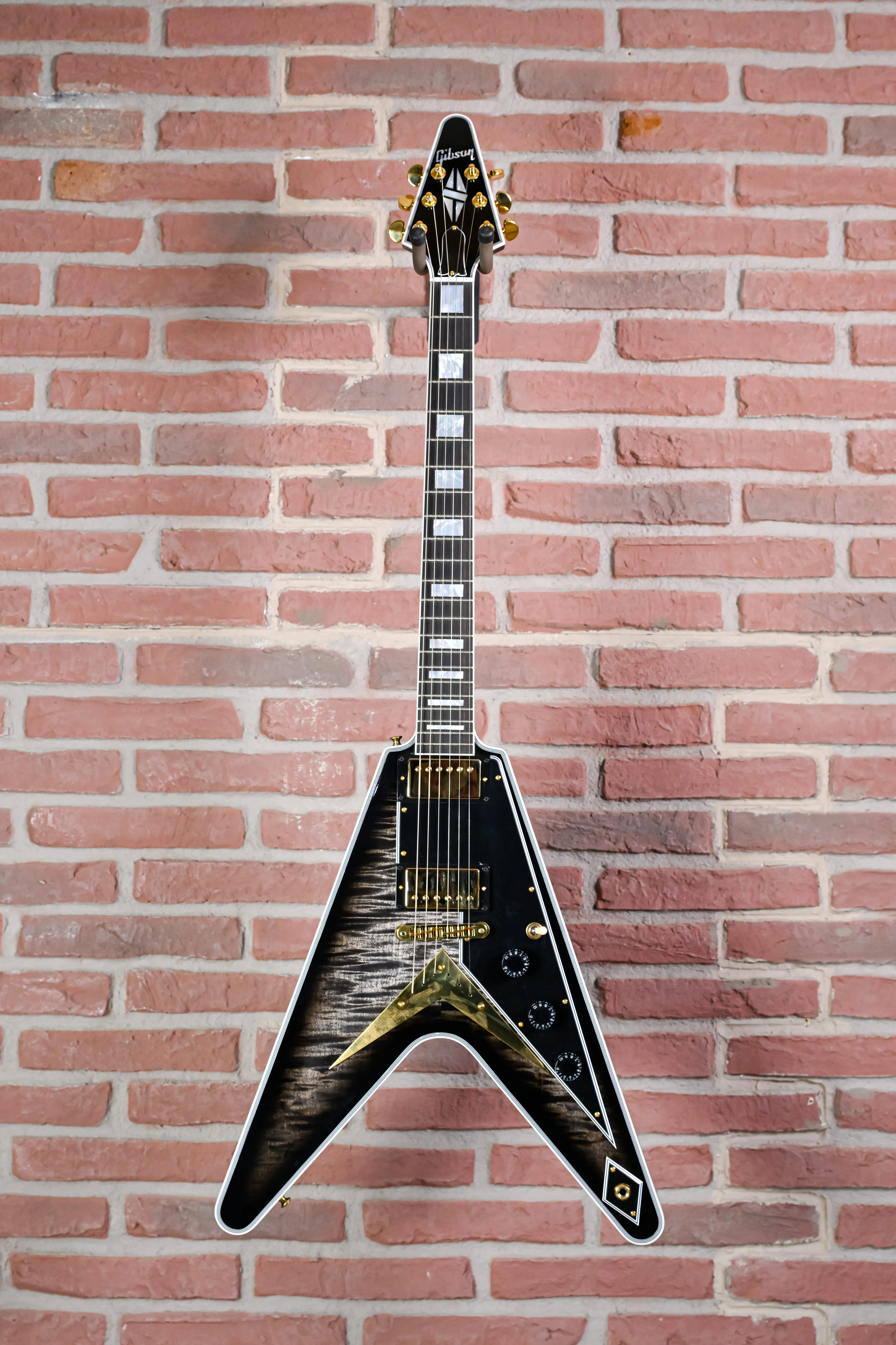 Flying V Custom Figured Cobra Burst Gloss