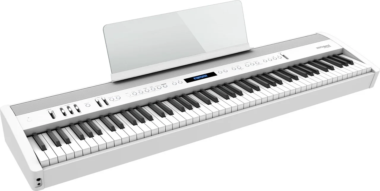 Roland FP-60X WH Dreiviertelansicht: ¾ Perspektive