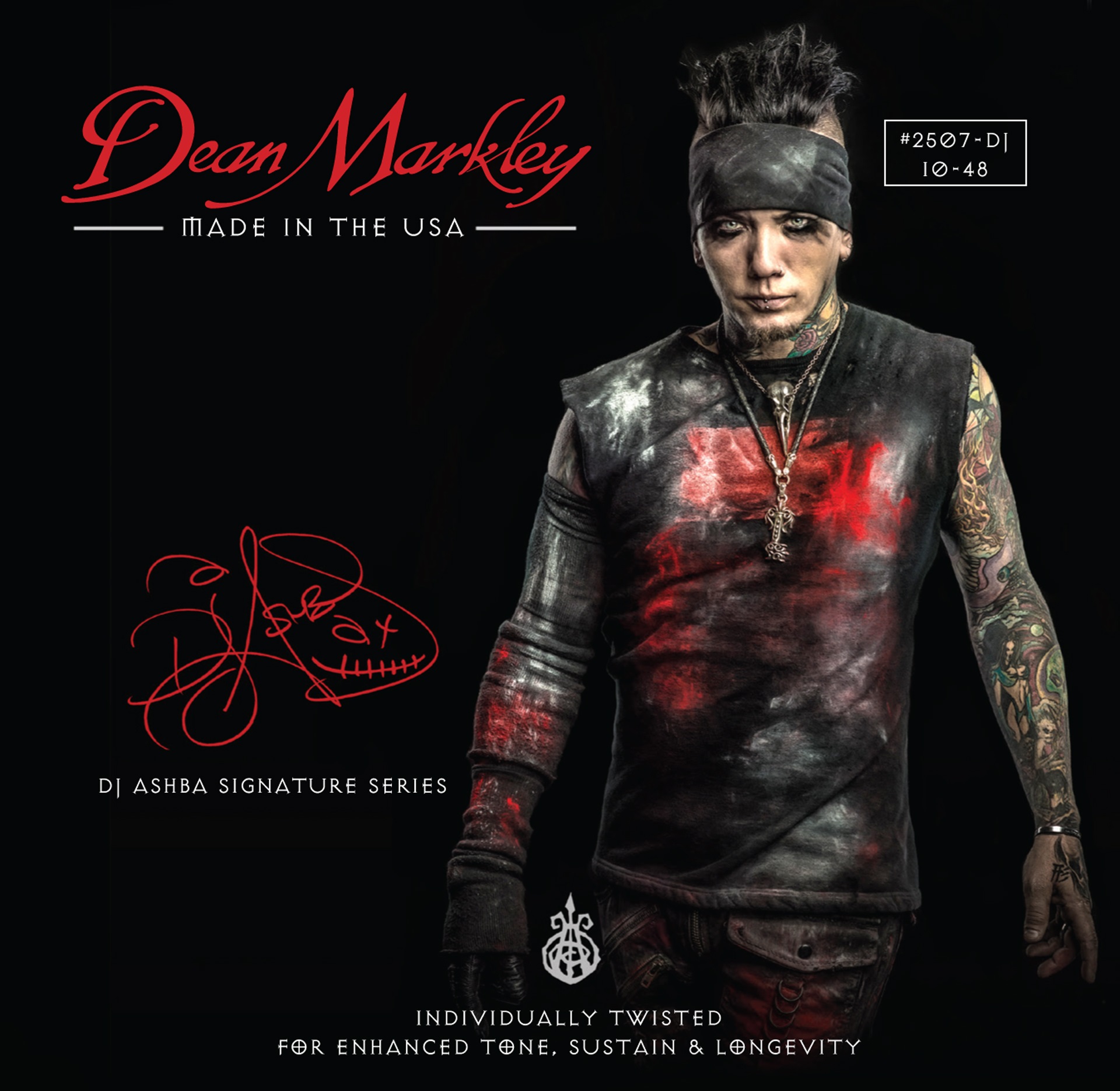 DJ Ashba Artist Signature E-Guitar String Set 010-048