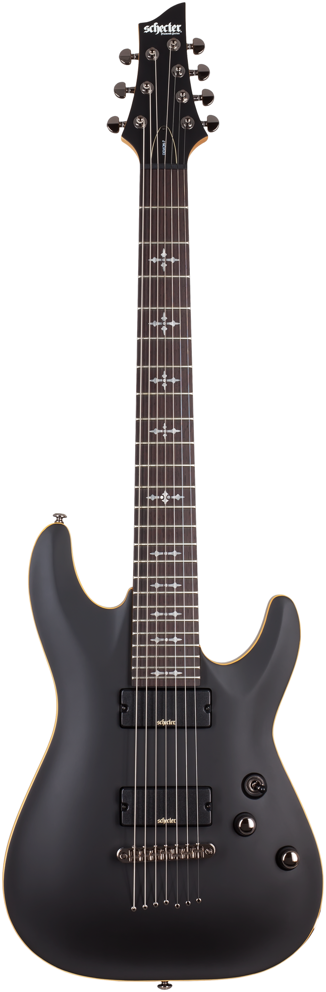 Demon 7 Aged Black Satin E-Gitarre