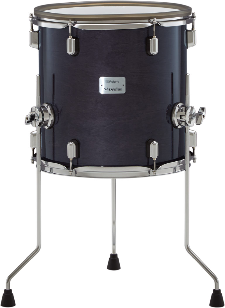 Roland PDA120 Gloss Ebony Tom Pad – 12 Zoll Tom mit schwarzem Hochglanz-Holzkessel