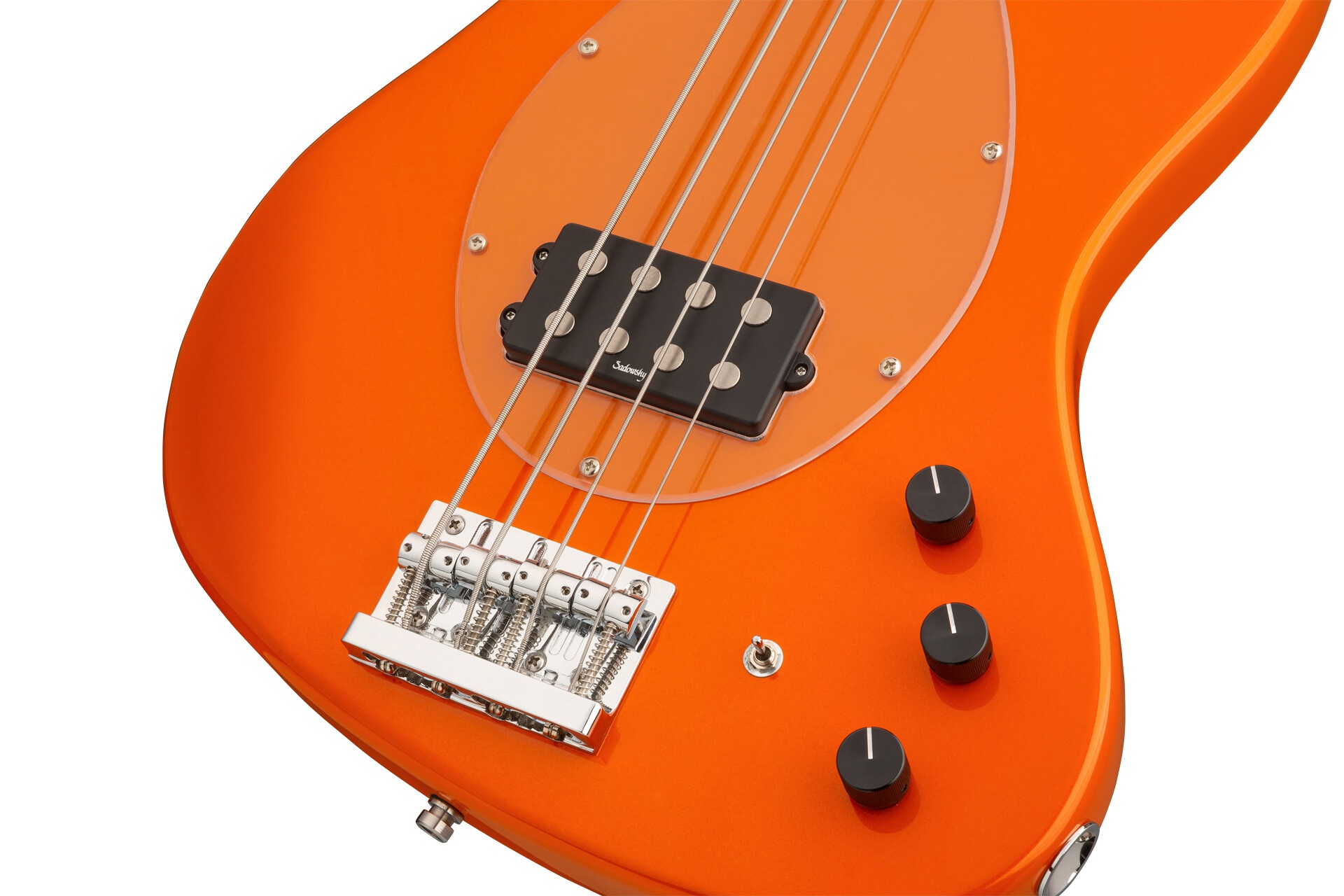 MetroExpress 21-Fret Vintage M Bass  Candy Apple Orange Metallic (B-Stock)