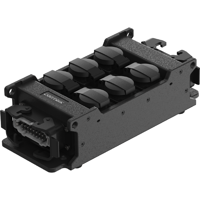 Power Strip Han16E Schuko - IP54