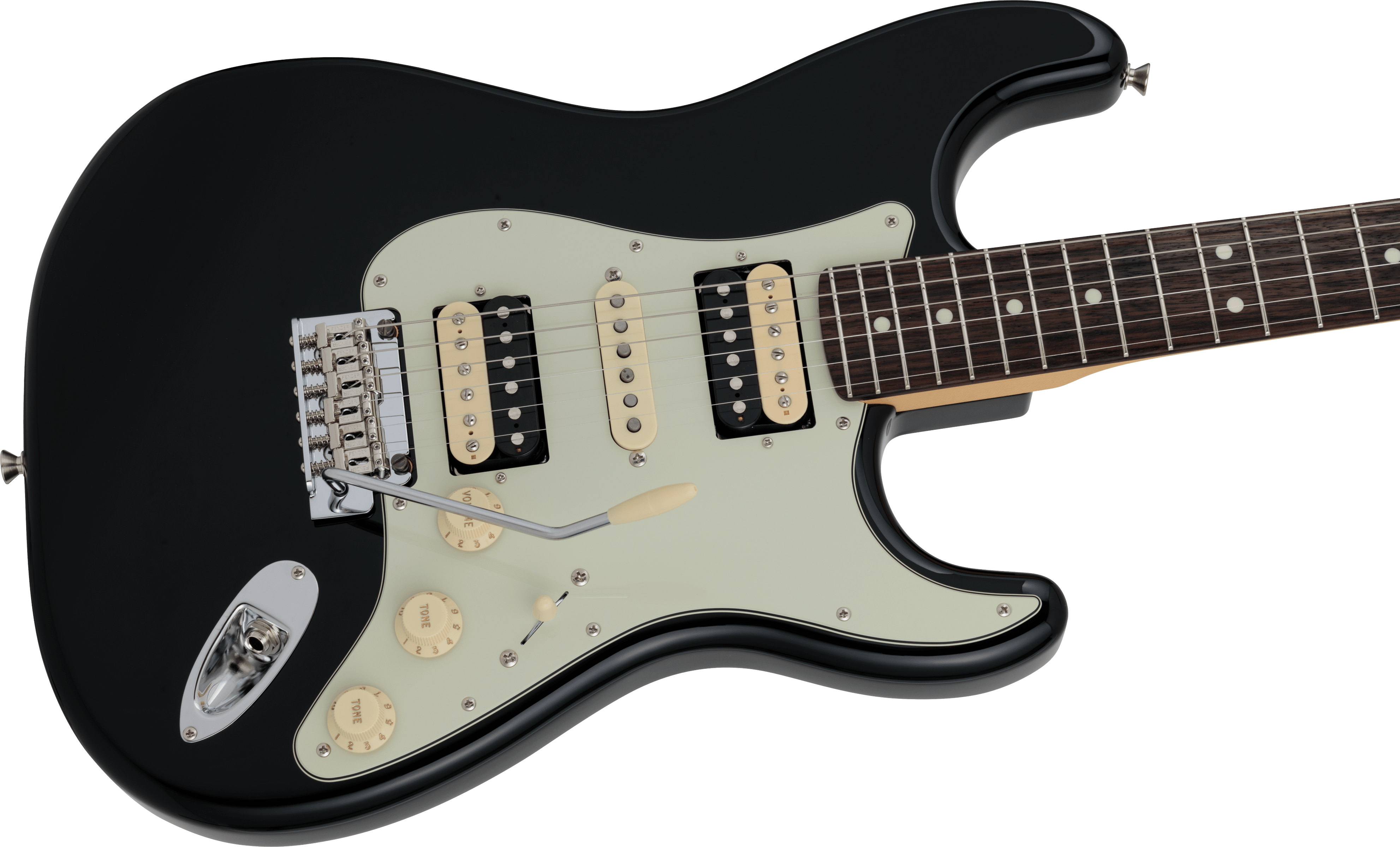 2024 Collection Made in Japan Hybrid II Stratocaster® HSH, Rosewood Fingerboard, Black