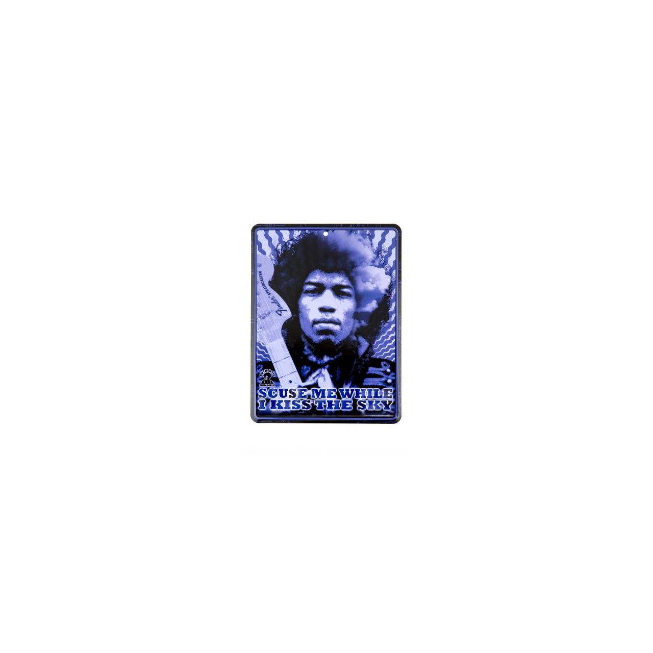 Jimi Hendrix "Kiss the Sky" Tin Sign Jimi Hendrix "Kiss the Sky" Tin Sign