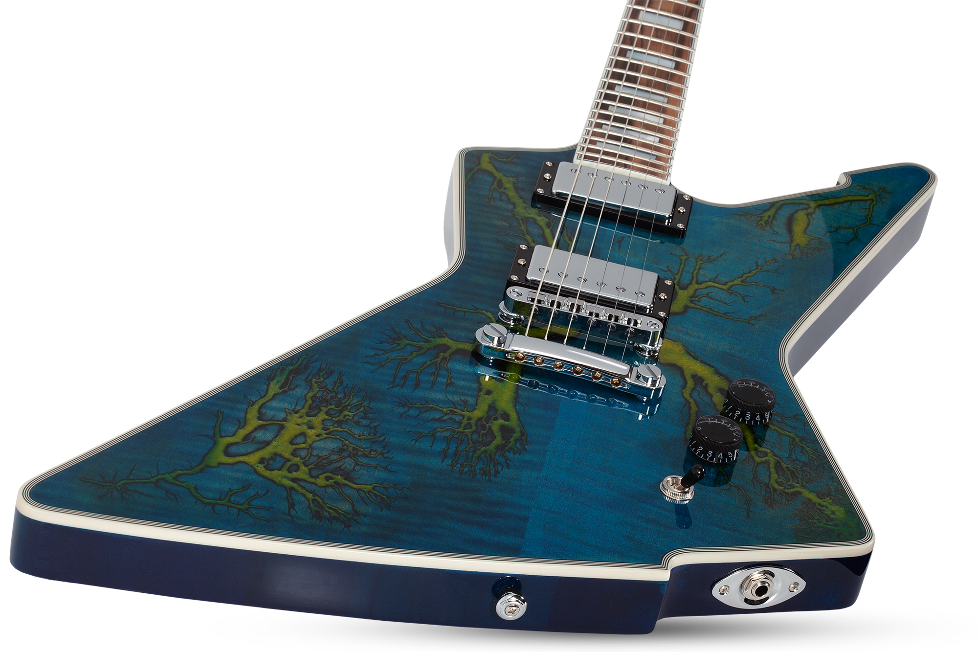 E-1 Electro Resin Transparent Blue E-Gitarre
