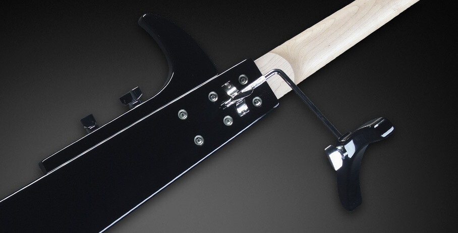 RockBass Triumph Lite, 4-String - Solid Black High Polish