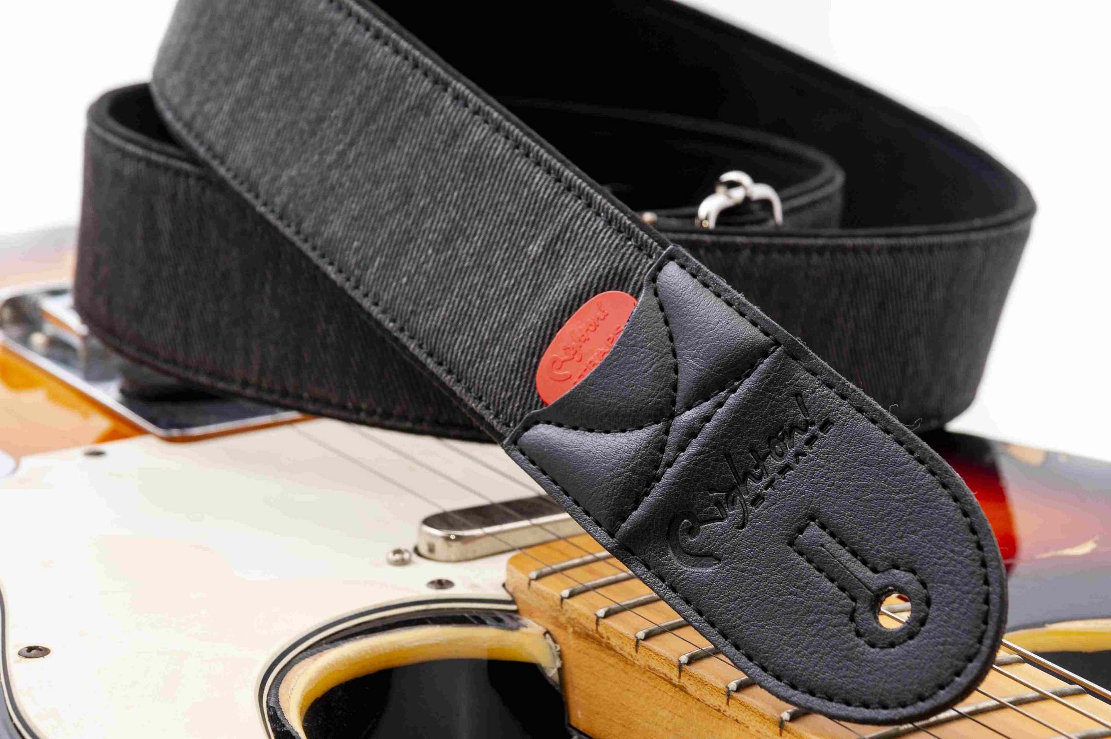 Denim-50 Black Guitar Strap