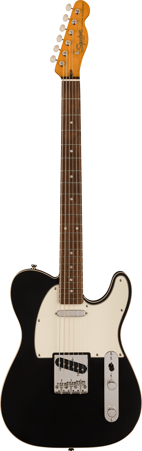 Classic Vibe Baritone Custom Telecaster®, Parchment Pickguard, Satin Black