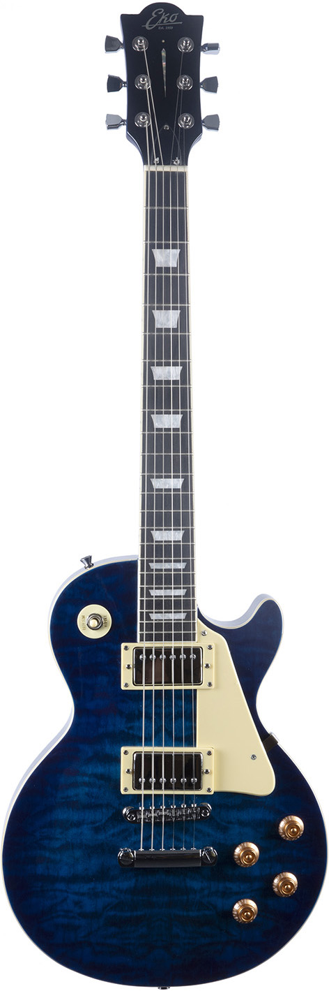 LS-300 E-Gitarre Blue Quilted
