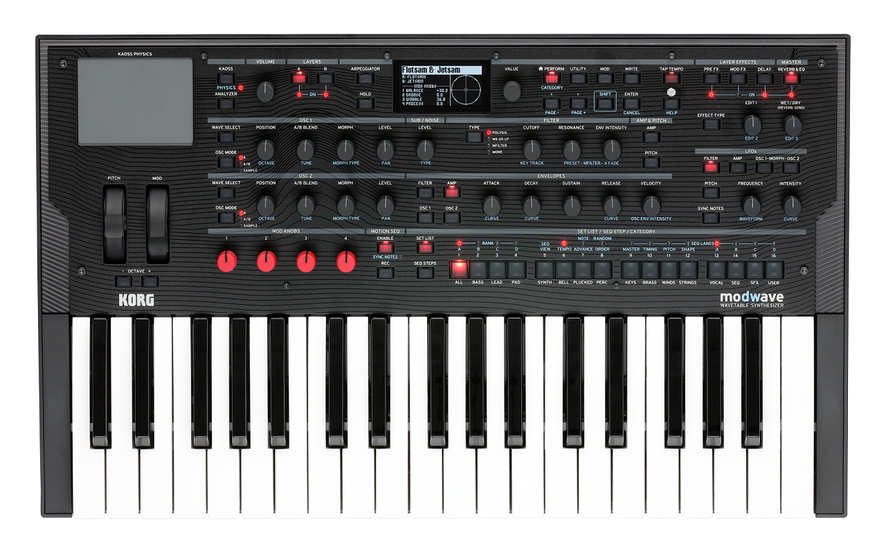 Wavetable-Synthesizer "modwave" - 37 Tasten