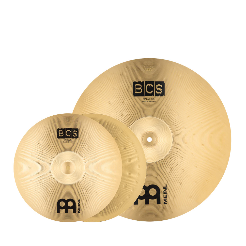 Stagestar Drumkit 5 teilig (22" BD) - Sea Blue Mist/Chrom HW + MEINL Cymbals BCS Cymbal Set