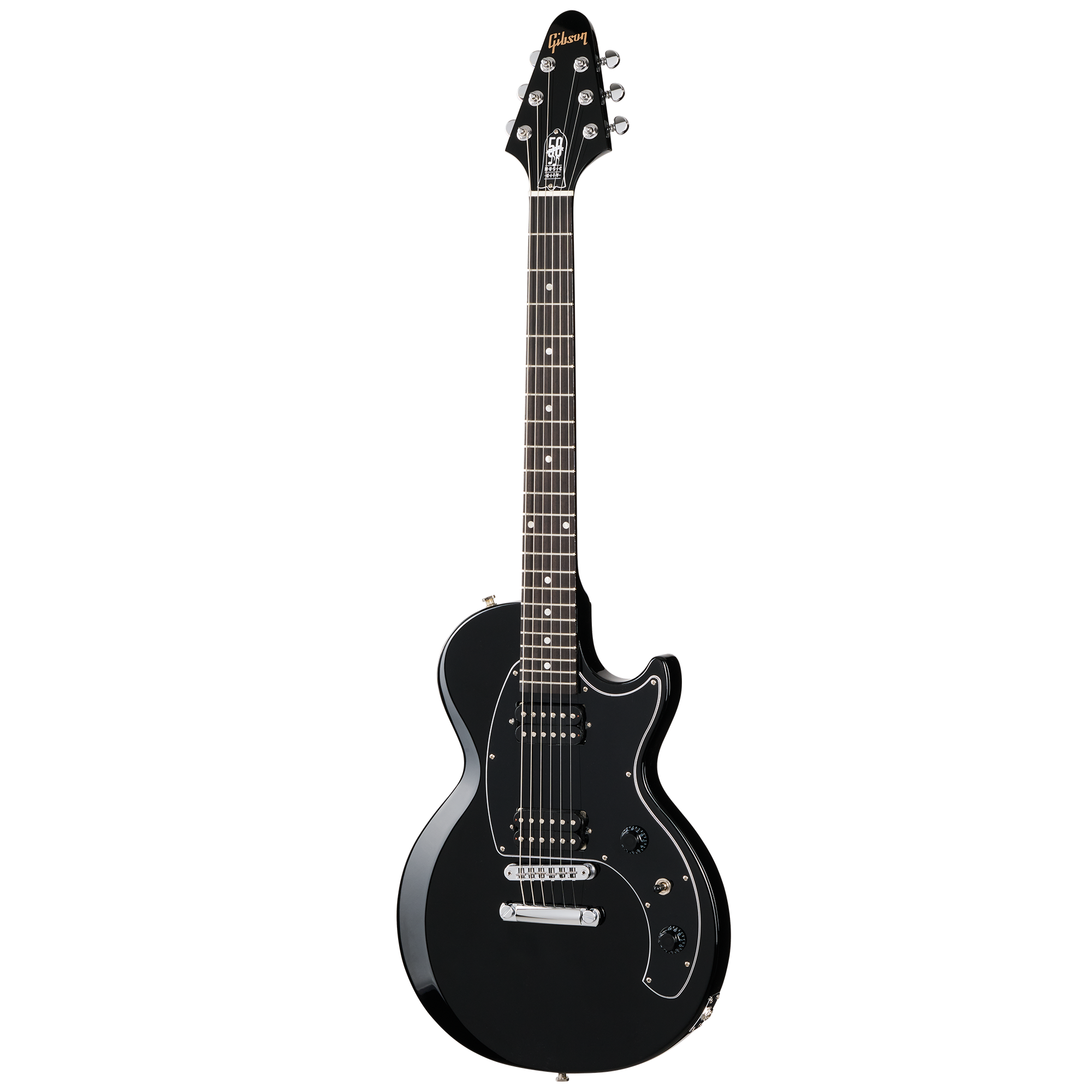 Gibson Les Paul Music City Special 50th Anniversary – Vorderansicht, schwarzes Gloss-Ebony-Finish, 50-Jahre Nashville Jubiläumsmodell
